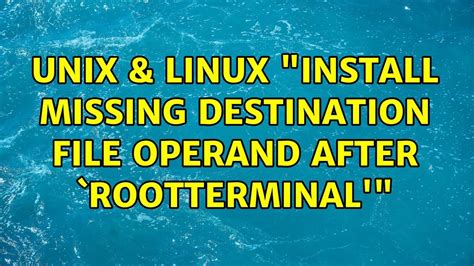 chmod: missing operand after|centos dirname missing operand.